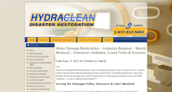 Desktop Screenshot of hydraclean.ca